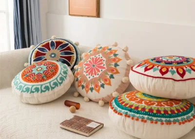 Printed Round Cushions