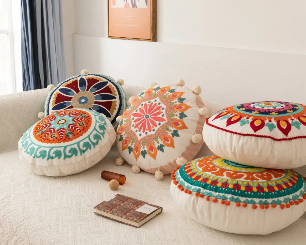 Printed Round Cushions