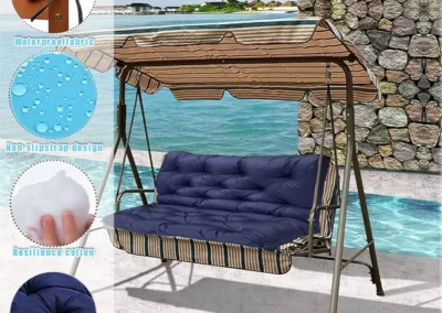3 Seat Outdoor Swing Cushions