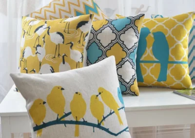 Printed Sofa Cushion Cover Design